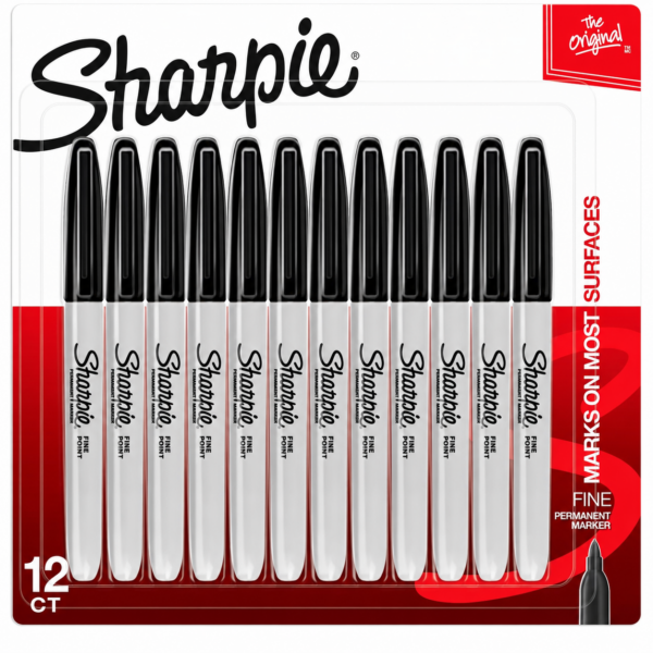 SHARPIE-30001B-Permanent-Markers-Fine-Point-Black-12-Pcs-600x600