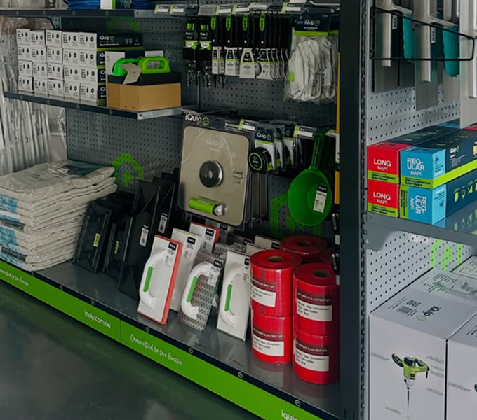 Building supplies on display at Metrobuild